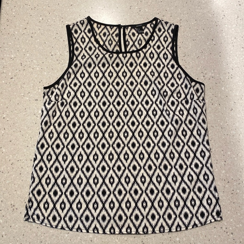 Ikat print tank